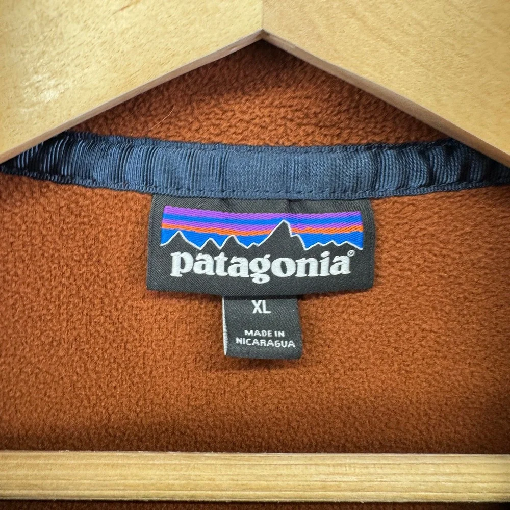 Patagonia Synchilla Fleece Snap-T Pullover‎ XL Brown Gorpcore Outdoorsy Hiking